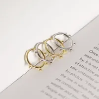 Géométrique Style Simple Argent Sterling 925 Pas D'Incrustation Placage Des Boucles D'Oreilles main image 2