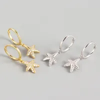 Starfish Fashion 925 Sterling Silver Gem Plating Earrings main image 1