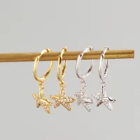 Estrella De Mar Moda Plata De Ley 925 Joya Enchapado Pendientes main image 2