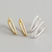 Geometric Fashion 925 Sterling Silver Gem Plating Earrings main image 1