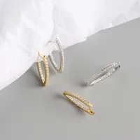 Geometric Fashion 925 Sterling Silver Gem Plating Earrings main image 4
