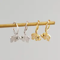 Animal Mode Argent Sterling 925 Gemme Placage Des Boucles D'Oreilles main image 2