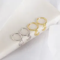 Luna Moda Plata De Ley 925 Joya Enchapado Pendientes main image 2