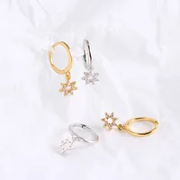 Star Mode Gemme Placage Des Boucles D'Oreilles main image 4