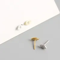 Geometric Fashion Gem Plating Earrings Ear Studs main image 2