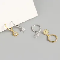 Geometric Fashion 925 Sterling Silver Gem Plating Earrings main image 4