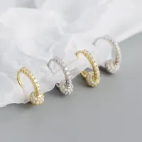 Geométrico Moda Plata De Ley 925 Joya Enchapado Pendientes main image 4