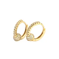 Géométrique Mode Argent Sterling 925 Gemme Placage Des Boucles D'Oreilles main image 5