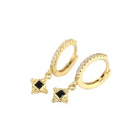 Geometric Fashion Gem Plating Earrings main image 2