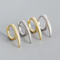 Geometric Fashion 925 Sterling Silver Gem Plating Earrings main image 2