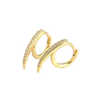 Geometric Fashion 925 Sterling Silver Gem Plating Earrings main image 5