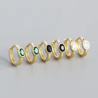 Géométrique Mode Gemme Placage Des Boucles D'Oreilles main image 3