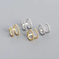 Geometric Fashion Gem Plating Earrings main image 5
