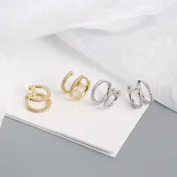 Géométrique Mode Gemme Placage Des Boucles D'Oreilles main image 3