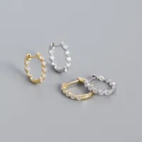 Geometric Fashion 925 Sterling Silver Gem Plating Earrings main image 5