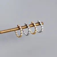 Geometric Fashion 925 Sterling Silver Gem Plating Earrings main image 4