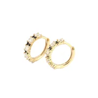 Geometric Fashion Gem Plating Earrings main image 5