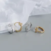 Traverser Mode Gemme Placage Des Boucles D'Oreilles main image 3