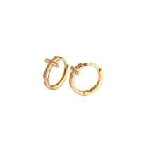 Cross Fashion Gem Plating Earrings main image 1