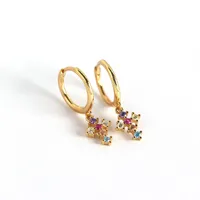 Cross Fashion Gem Plating Earrings Ear Studs main image 1
