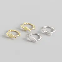 Foudre Décontractée Style Simple Commuer Argent Sterling 925 Pas D'Incrustation Placage Des Boucles D'Oreilles Boucles D'Oreilles main image 1