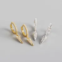Geometric Fashion 925 Sterling Silver Gem Earrings main image 5