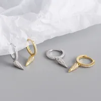 Geometric Fashion 925 Sterling Silver Gem Earrings main image 3
