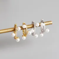 Geometric Fashion 925 Sterling Silver Gem Plating Earrings Ear Studs main image 2