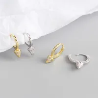 Geometric Fashion Gem Plating Earrings Ear Studs main image 3