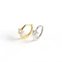 Star Fashion 925 Sterling Silver Gem Plating Earrings Ear Studs main image 5