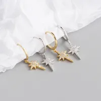 Star Fashion 925 Sterling Silver Gem Plating Earrings main image 3