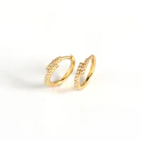 Géométrique Décontractée Classique Commuer Argent Sterling 925 Gemme Placage Des Boucles D'Oreilles Boucles D'Oreilles main image 5