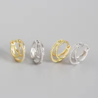 Geometric Fashion Gem Plating Earrings main image 5