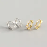 Geometric Fashion 925 Sterling Silver Gem Plating Earrings Ear Studs main image 1