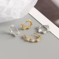 Geometric Fashion 925 Sterling Silver Gem Plating Earrings Ear Studs main image 3