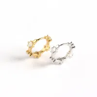 Geometric Fashion 925 Sterling Silver Gem Plating Earrings Ear Studs main image 5