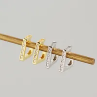 Geometric Fashion 925 Sterling Silver Gem Plating Earrings main image 2