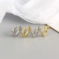 Geometric Fashion 925 Sterling Silver Gem Plating Earrings main image 3