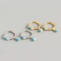 Geométrico Moda Plata De Ley 925 Joya Enchapado Pendientes main image 1