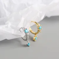 Geometric Fashion 925 Sterling Silver Gem Plating Earrings main image 2
