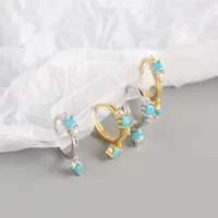 Geometric Fashion 925 Sterling Silver Gem Plating Earrings main image 3