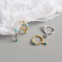 Geometric Fashion 925 Sterling Silver Gem Plating Earrings main image 4