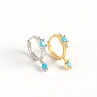 Geometric Fashion 925 Sterling Silver Gem Plating Earrings main image 5