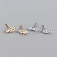Geometric Fashion Gem Plating Earrings Ear Studs main image 5
