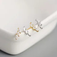 Geometric Fashion Gem Plating Earrings Ear Studs main image 3
