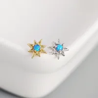 Star Fashion Gem Plating Earrings Ear Studs main image 3