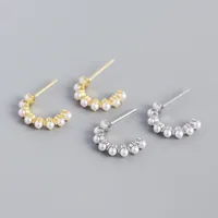 Geometric Fashion Gem Plating Earrings main image 2
