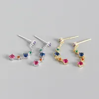 Geometric Fashion Gem Plating Earrings main image 5