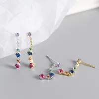 Geometric Fashion Gem Plating Earrings main image 4