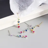 Géométrique Mode Gemme Placage Des Boucles D'Oreilles main image 3